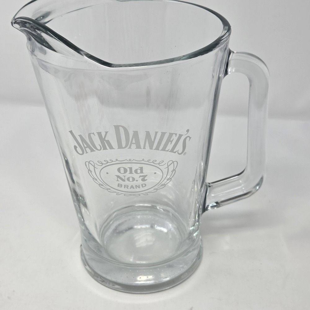 Jack Daniels Pitcher Old No.7 Brand Tennessee Whiskey Jack Daniels Glass Clear‎